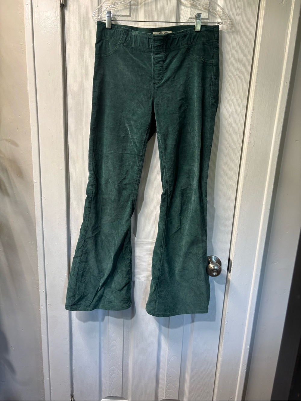 We the free Penny pull on cords corduroy pants 29 green emerald